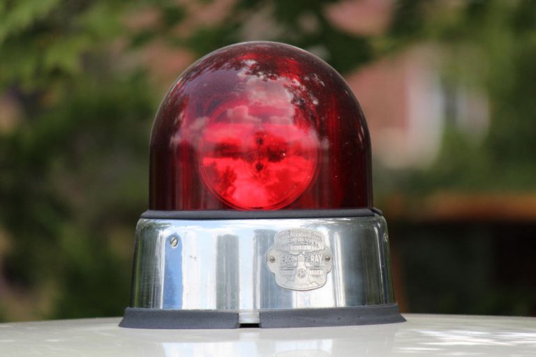 red police light